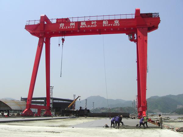 台州枫叶船业ME型400t造船门式中国有限公司